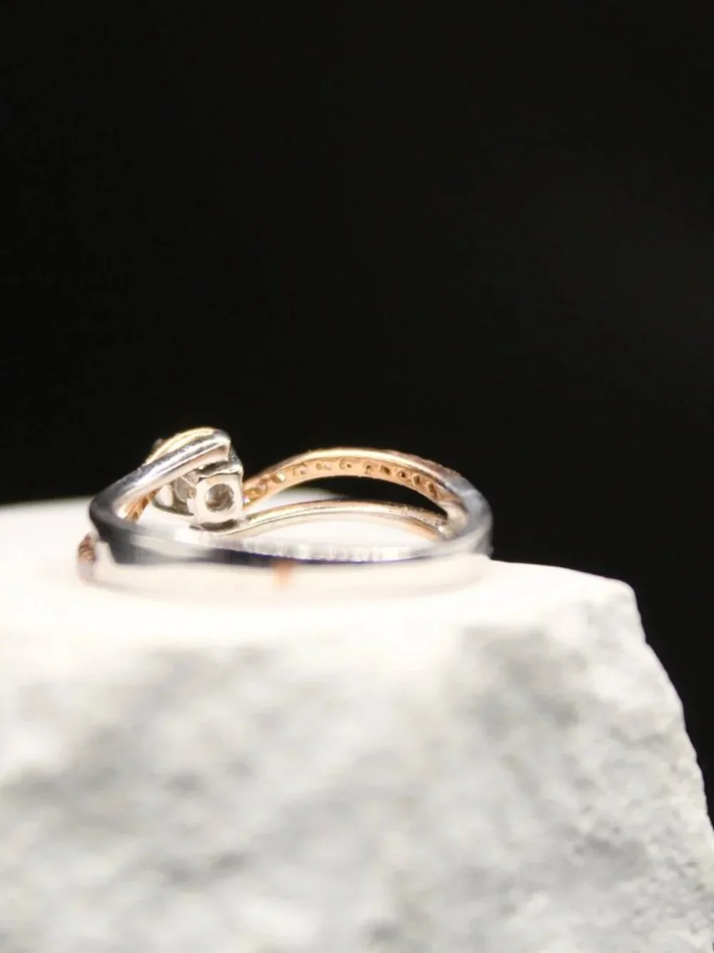 Twisted Elegance Diamond Ring